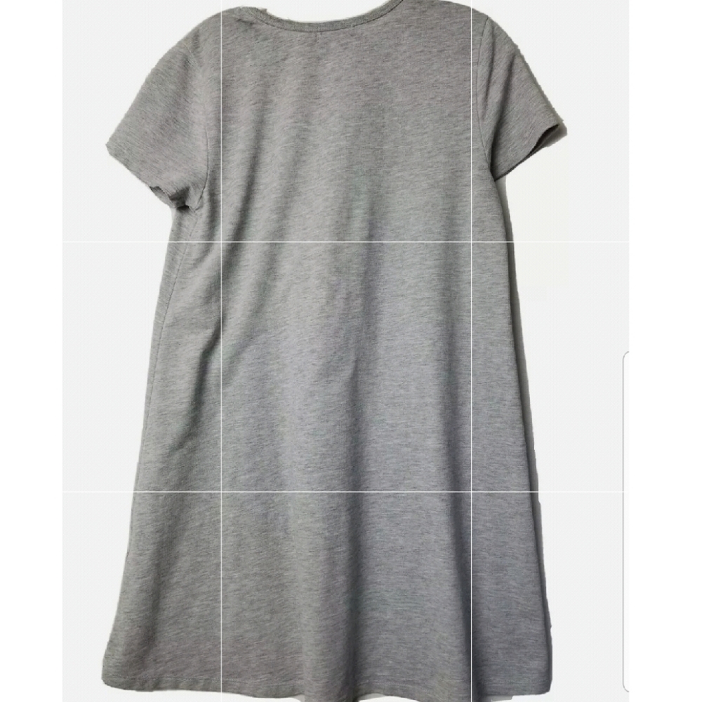 Z Supply Gray Cutout Baby French Terry Short Sleeves T-shirt Dress Size Small - Picture 8 of 13